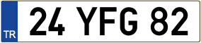 Trailer License Plate